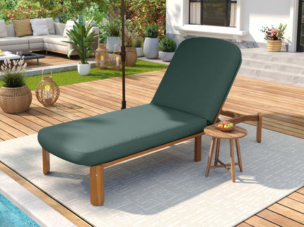 Outdoor Chaise Lounge With Adjustable Backrest