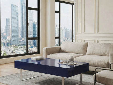 Rectangular Coffee Table With Hidden Storage