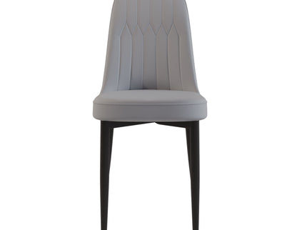 Modern Dining Chair With Cushions And Metal Legs
