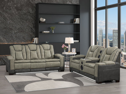 Bruno - Power Reclining Living Room Set With LED Lighting