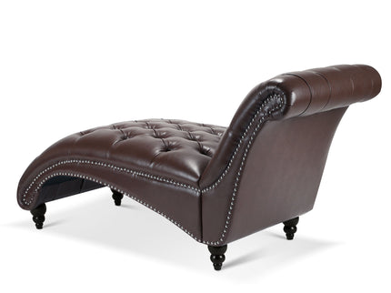 Tufted Armless Chaise Lounge