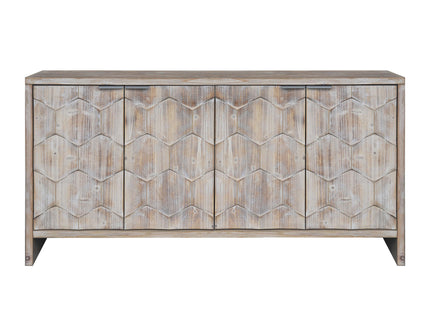 Accent Cabinet Farmhouse Style 4 Door Wooden Cabinet Sideboard Buffet Server Cabinet Storage Cabinet, For Living Room, Entryway, Hallway, Office, Kitchen And Dining Room