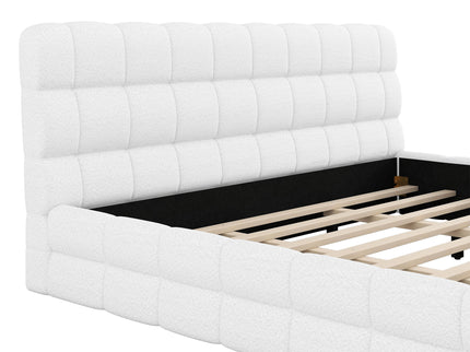 Upholstered Platform Bed With Headboard