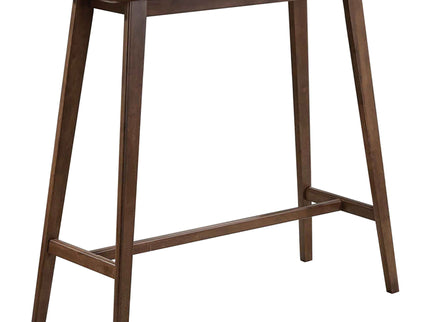 Rectangular Bar Table With Tapered Legs - Walnut