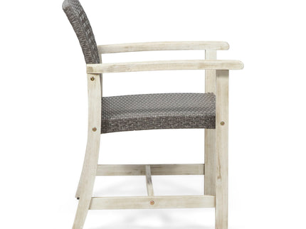 Outdoor Dining Chair Acacia Wood Frame (Set of 2)