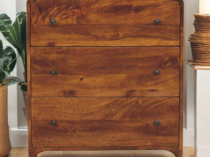 Newton - 3 Drawer Chest - Brown