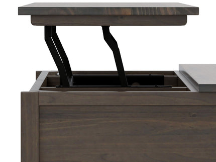 Ela - Lift Top Coffee Table - Smoky Brown