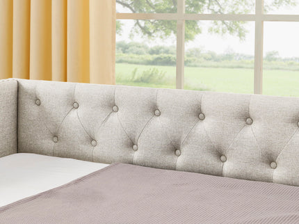 Upholstered Daybed With USB Charging & Pull Out Bed