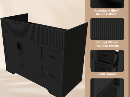 Modern Bathroom Vanity With 2 Drawers