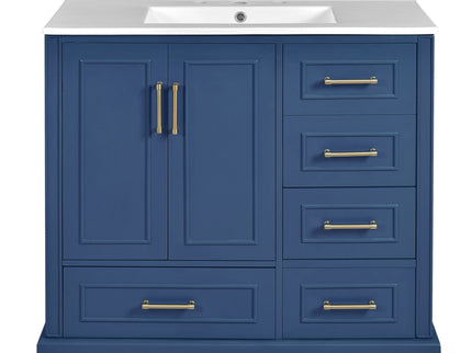 Traditional Bathroom Vanity With Soft Close Doors And Drawers