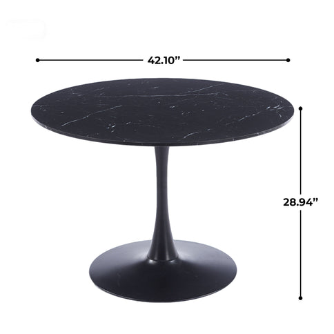 Round Tulip Table, Pedestal Design