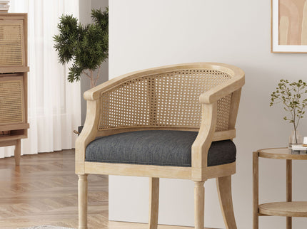 Curved Backrest Accent Chair