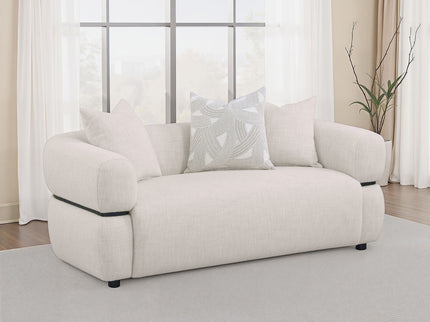 Ramsay - Round Arm Loveseat - Beige