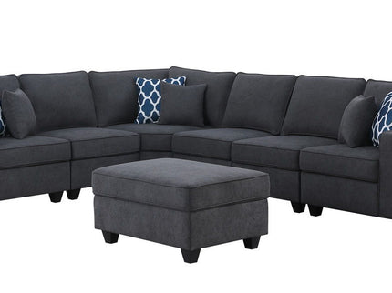 Cooper - Sectional Sofa With Ottoman And Cupholder