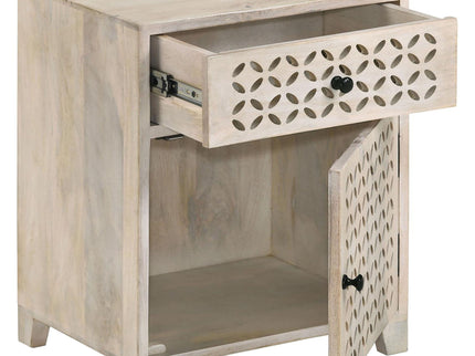 1 Door Accent Cabinet With Drawer - Beige