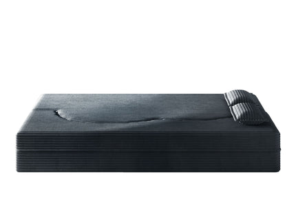 Modern Floor Sofa With 2 Pillows, Convertible Twin Size Folding Mattress For Living Room