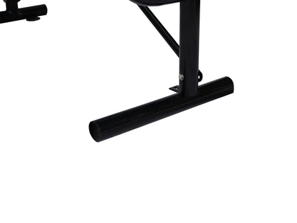 6' Outdoor Steel Bench With Backrest
