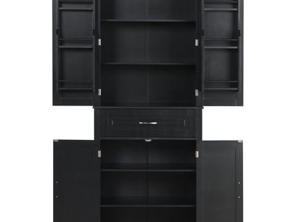 Bathroom Storage Cabinet With Doors And Drawer, Adjustable Shelf