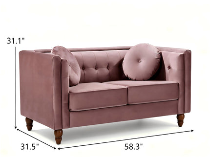 Chesterfield Loveseat 2 Seater Couch For Living Room
