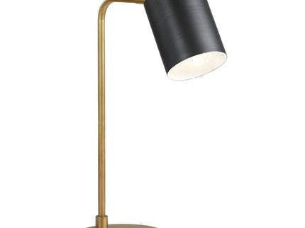 Dharma - Adjustable Table Lamp With Shade - Antique Brass