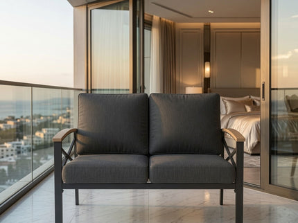 Outdoor Loveseat With Washable Cushions