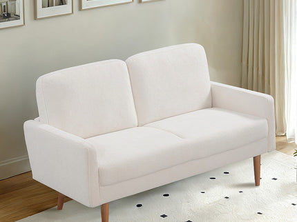 Loveseat Sofa, European Style With Sleek Design, Modern & Vintage Flair, Upholstered 2 Seater Couch