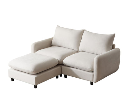 Oversize Modular Free Combination Sectional Sofa Couch With Ottoman For Living Room