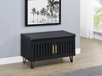 Clackamas - 2 Door Storage Bench With Padded Seat