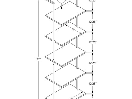 Etagere Bookcase Ladder 5 Tier For Office