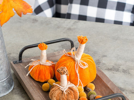 Pumpkin Ornament For Holiday Harvest Festival Fall Festival & Thanksgiving (Set of 6)