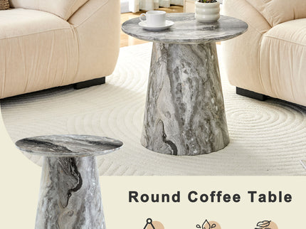 Circular Coffee Table With Adjustable Feet