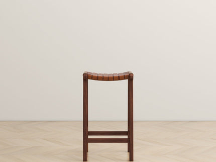 James - Mid-Century Modern Genuine Counter Stool