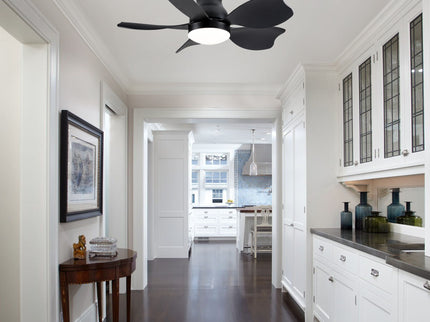 Low Profile Flush Mount Ceiling Fan With Light