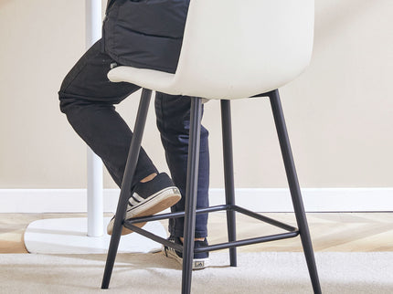 Bar Chair Set Comfortable With Metal Legs And Ergonomic Design