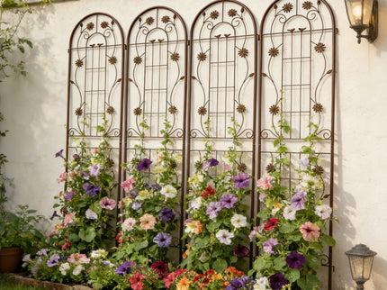 Metal Garden Trellis Rustproof Trellis For Climbing Plant Outdoor Flower Support