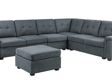 Isla - Fabric Sectional Sofa With Ottoman