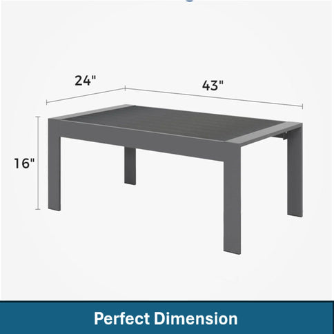 Outdoor Patio Set All-Weather With Thick Cushions