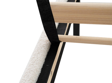 Platform Bed Frame With Tall Headboard And High Footboard