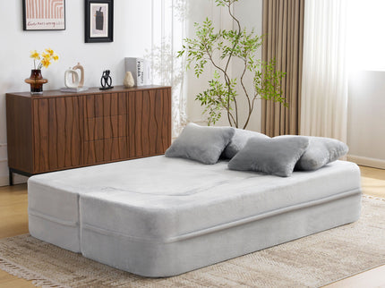 Modern Floor Sofa With 4 Pillows