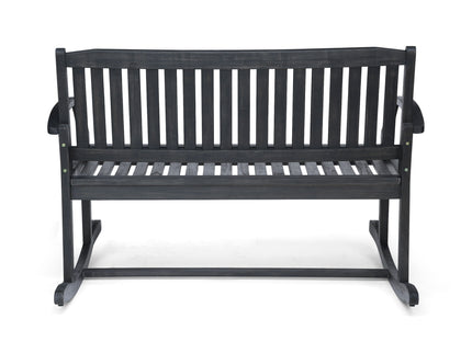 Baxter - Rocking Loveseat - Dark Gray