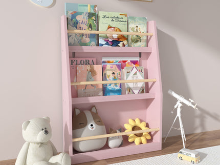 3 Tier Book Shelf, Compact Storage For Bedrooms