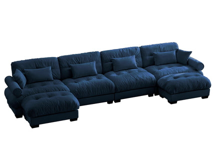 Super Comfort Oversized Modular Sectional Sofa With Movable Ottoman