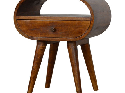 Circular Open Bedside Nightstand