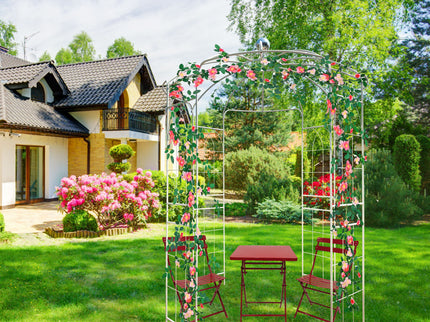 Metal Garden Arch Iron Garden Arbors Gazebo Dia High Birdcage Shape Pergola Pavilion For Wedding Ceremony