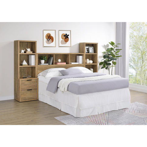 Geary - Bookcase Headboard With Open Cubbies