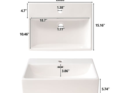 Bathroom Vanity With Sink, Frame And Drawer