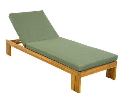 Outdoor Chaise Lounge With 5 Position Adjustable Backrest