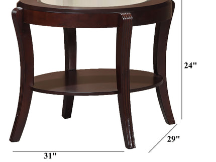 Table With Tempered Glass Shelf