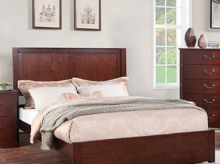 Bed With 2 Panel Headboard
