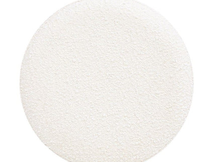 Nebula - Round Upholstered Ottoman - White